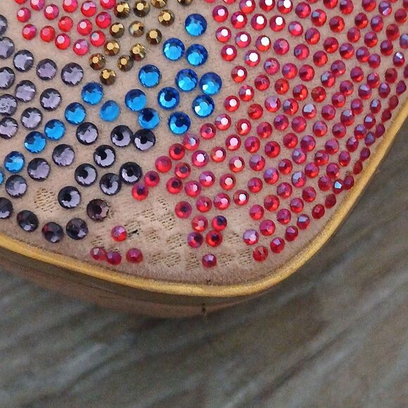 Viga Fiore multicolor rhinestone platform 6" heels  Sz 8.5 EUC - Picture 9 of 11